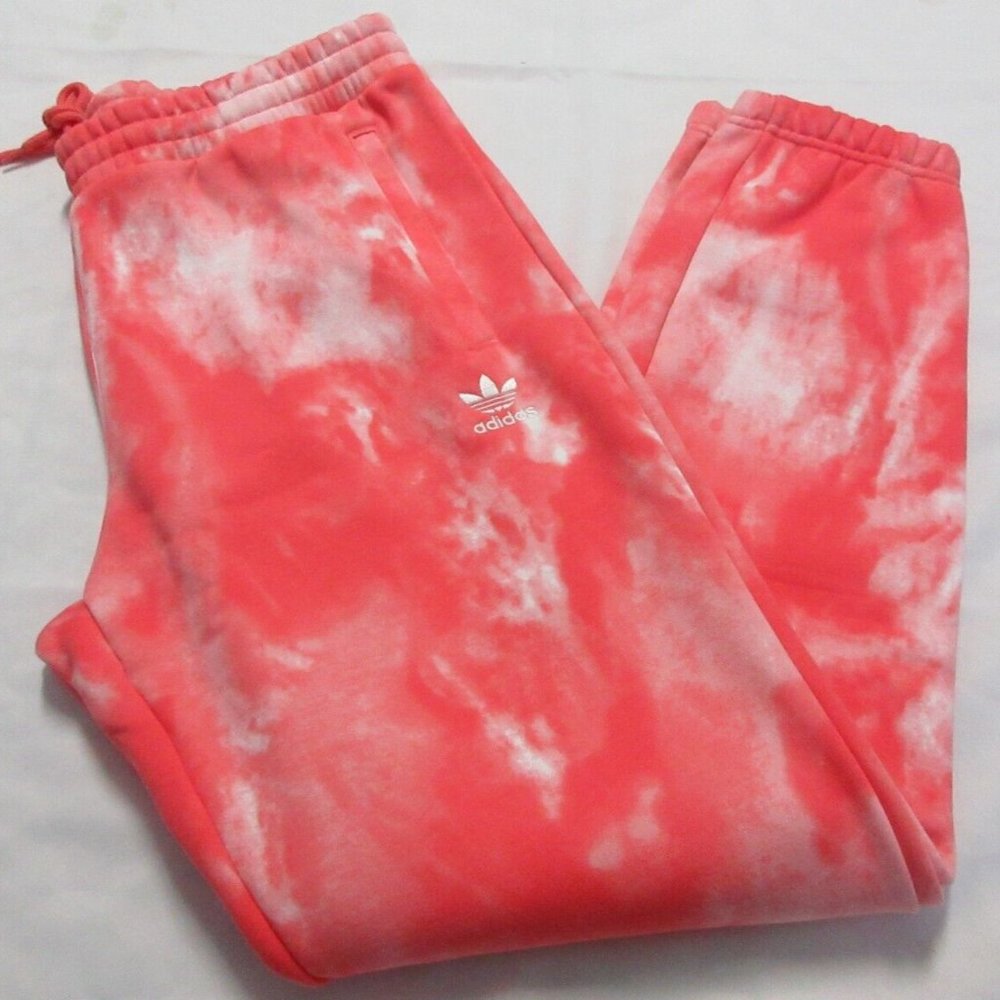 Adidas Originals HE9440 Men's Slim Fit Essentials Tie Dye Fleece Sweatpants M,L